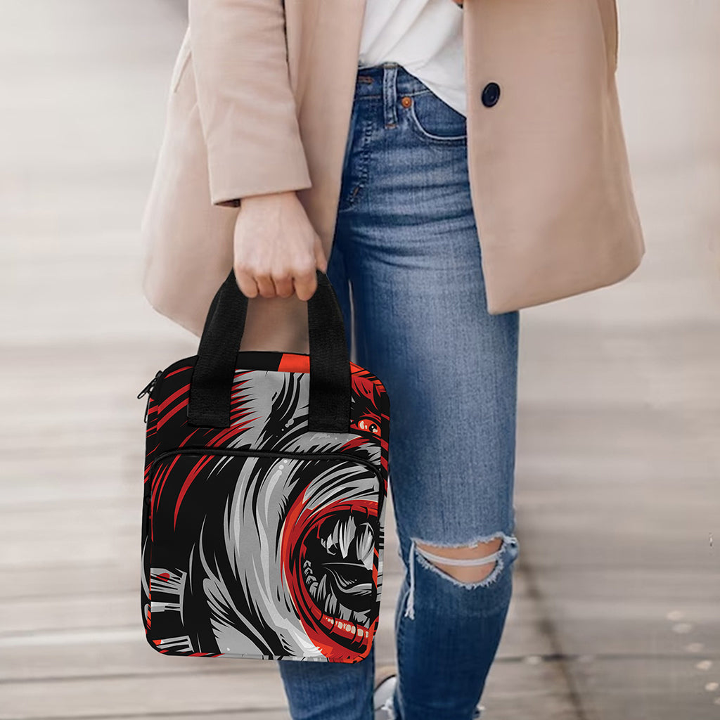 Evil Clown Print Bible Tote Bag