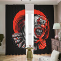 Evil Clown Print Dimout Pencil Pleat Curtains