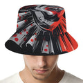 Evil Clown Print Bucket Hat