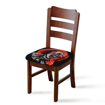 Evil Clown Print Chair Cushion Cover