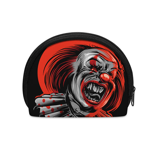 Evil Clown Print Coin Purse