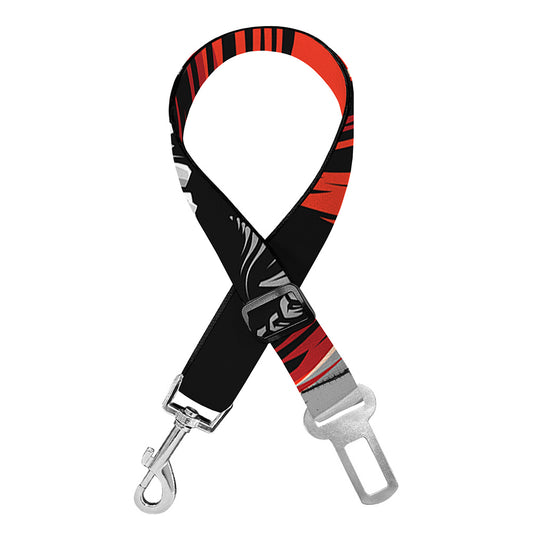 Evil Clown Print Dog Seat Belt