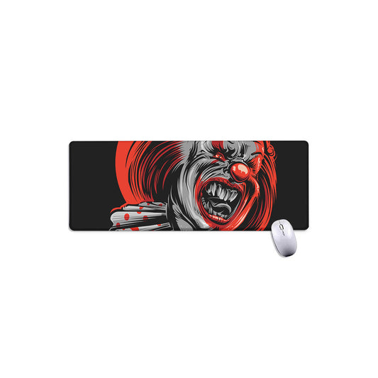Evil Clown Print Extended Mouse Pad