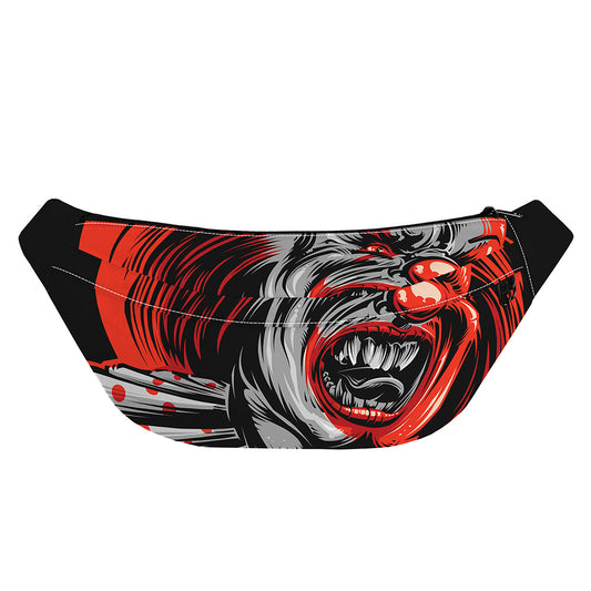 Evil Clown Print Fanny Pack