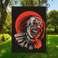 Evil Clown Print Garden Flag