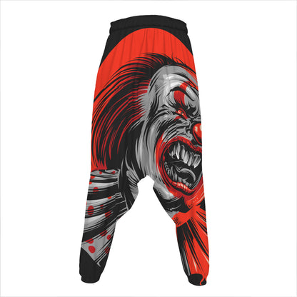 Evil Clown Print Hammer Pants