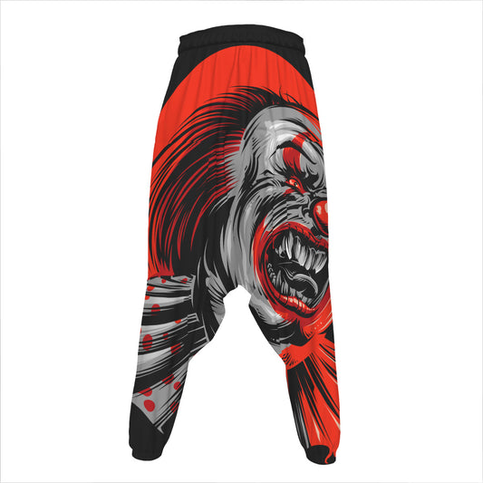 Evil Clown Print Hammer Pants