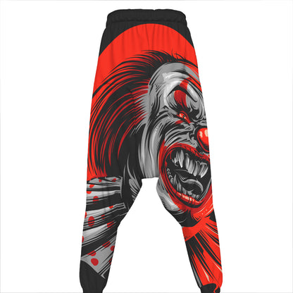 Evil Clown Print Hammer Pants