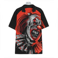 Evil Clown Print Hawaiian Shirt