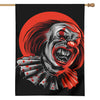 Evil Clown Print House Flag