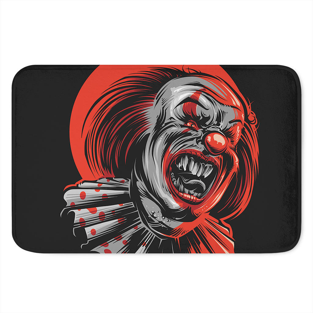 Evil Clown Print Indoor Door Mat