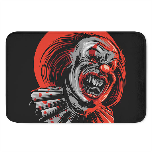 Evil Clown Print Indoor Door Mat
