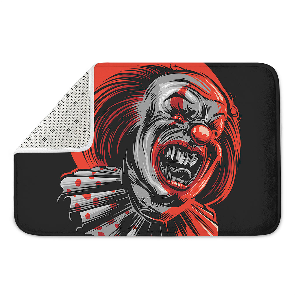 Evil Clown Print Indoor Door Mat