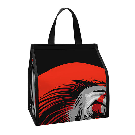 Evil Clown Print Insulated Lunch Tote