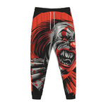Evil Clown Print Jogger Pants