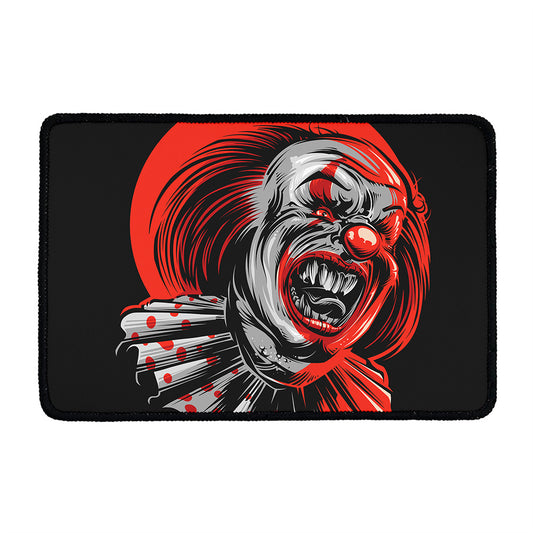Evil Clown Print Kitchen Mat