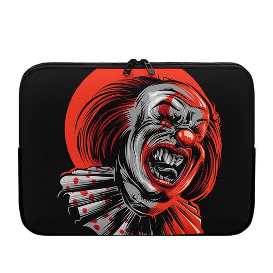Evil Clown Print Laptop Sleeve