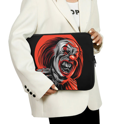 Evil Clown Print Laptop Sleeve