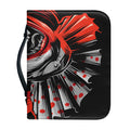 Evil Clown Print Leather Bible Cover