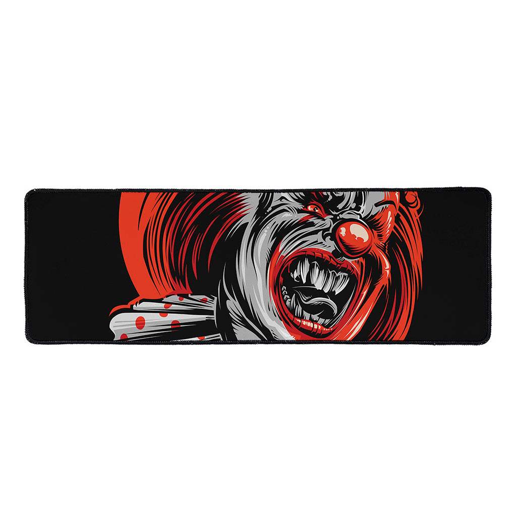 Evil Clown Print Long Kitchen Mat