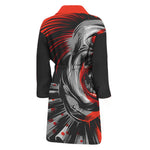 Evil Clown Print Men's Bathrobe
