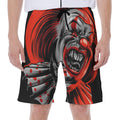 Evil Clown Print Men's Beach Shorts