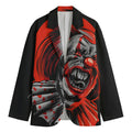 Evil Clown Print Men's Blazer