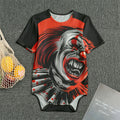 Evil Clown Print Men's Bodysuit