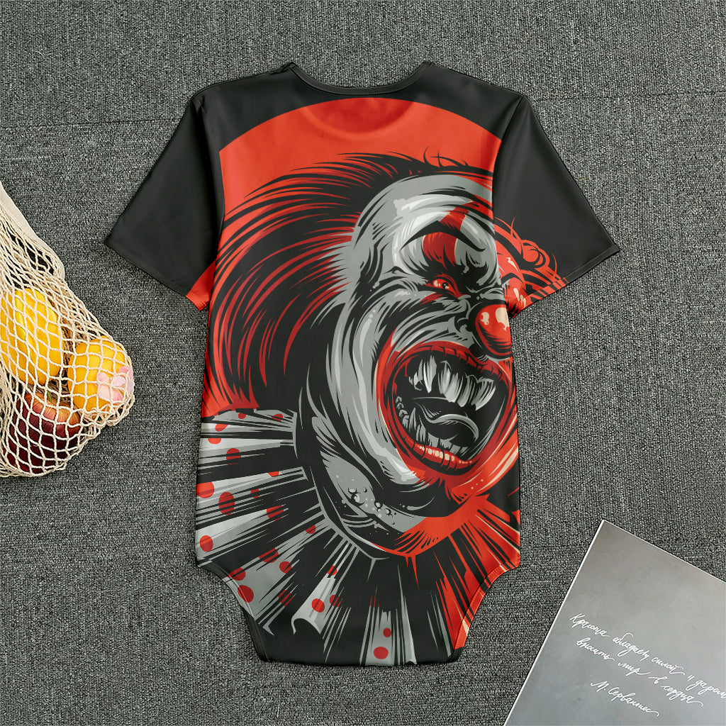 Evil Clown Print Men's Bodysuit
