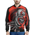 Evil Clown Print Men's Bomber Jacket