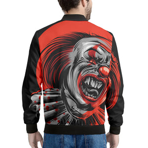 Evil Clown Print Men's Bomber Jacket