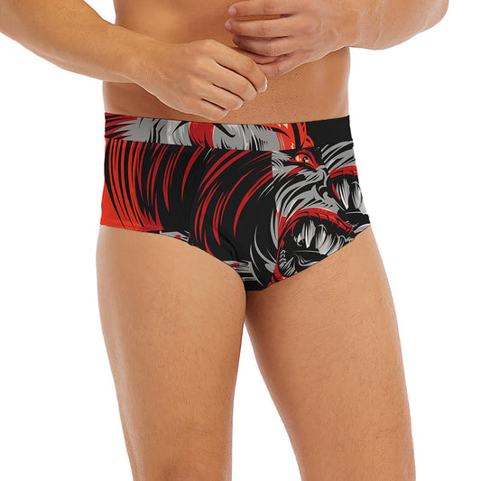 Evil Clown Print Men's Briefs