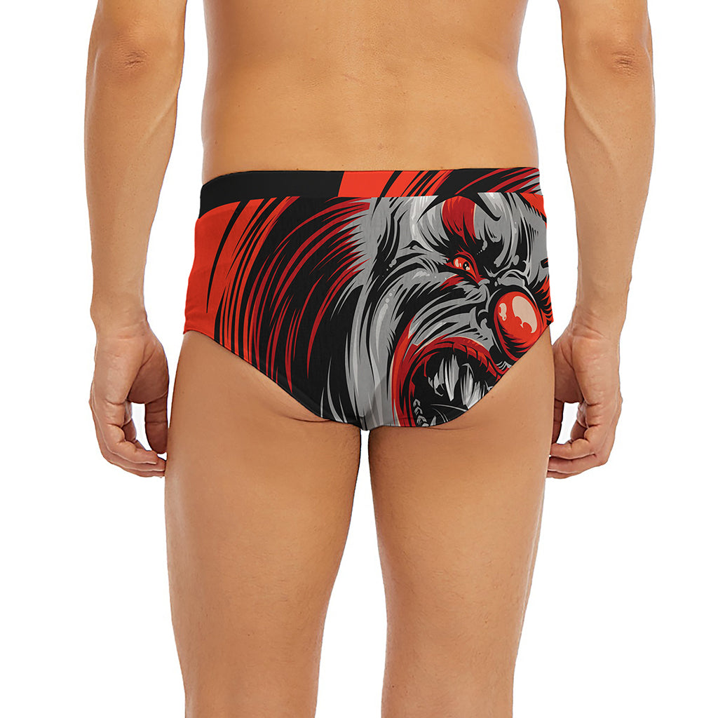 Evil Clown Print Men's Briefs