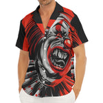 Evil Clown Print Men's Deep V-Neck Shirt