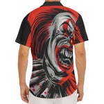 Evil Clown Print Men's Deep V-Neck Shirt