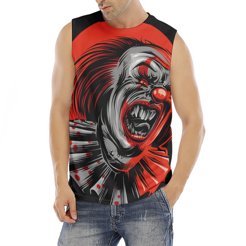 Evil Clown Print Men's Fitness Tank Top