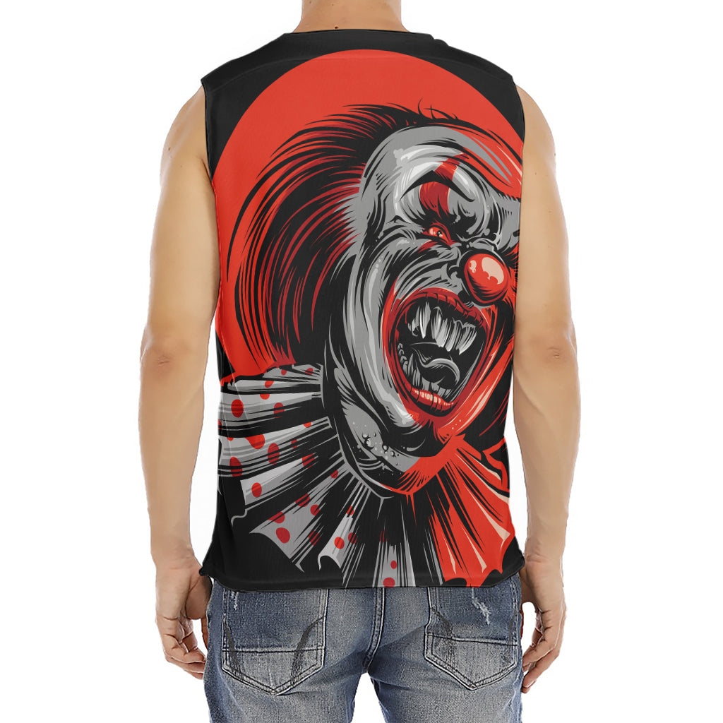 Evil Clown Print Men's Fitness Tank Top
