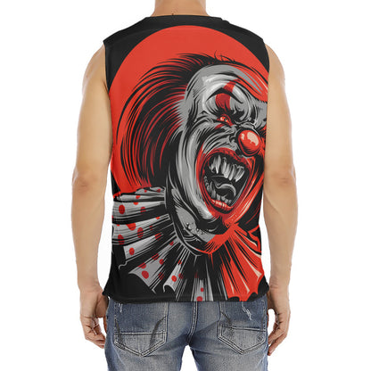 Evil Clown Print Men's Fitness Tank Top