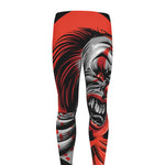 Evil Clown Print Men's leggings