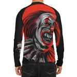 Evil Clown Print Men's Long Sleeve Rash Guard