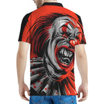 Evil Clown Print Men's Polo Shirt