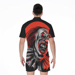 Evil Clown Print Men's Rompers