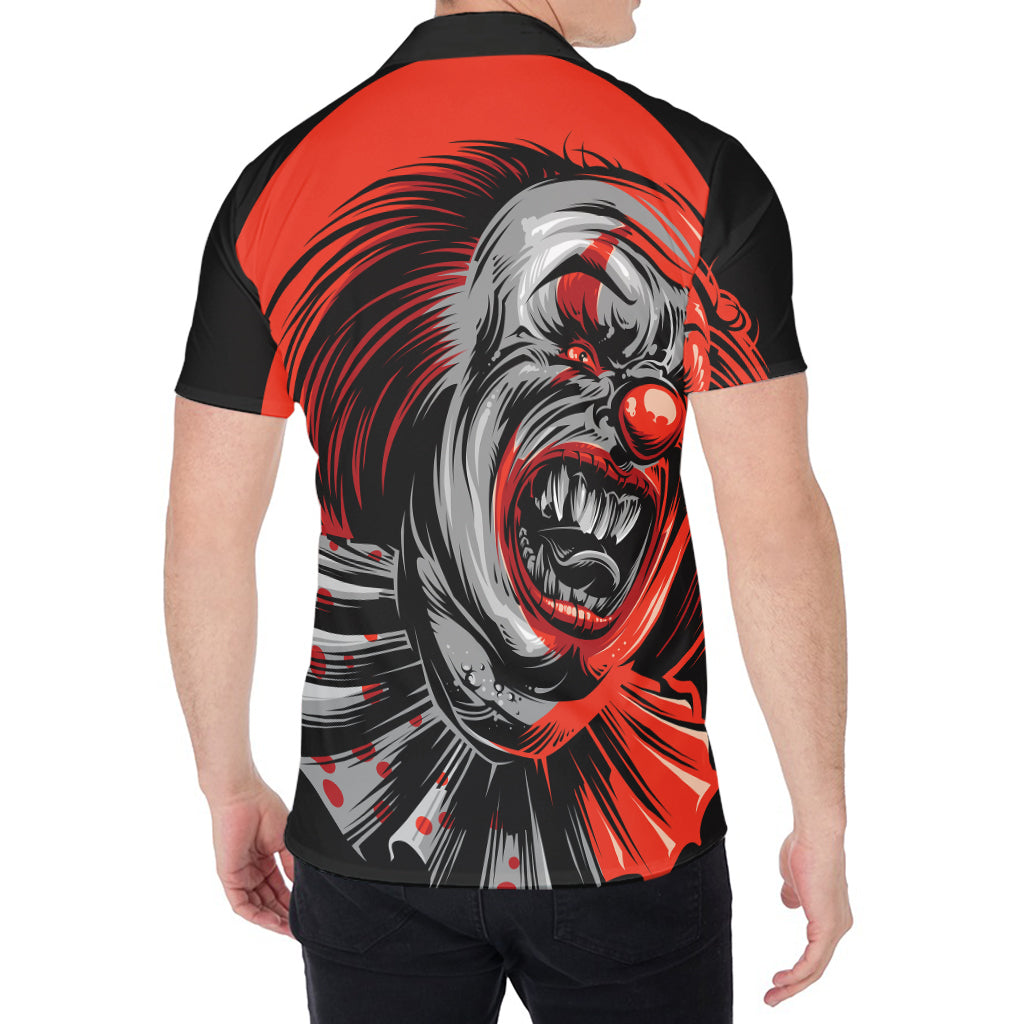Evil Clown Print Men's Shirt
