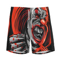 Evil Clown Print Men's Athletic Shorts