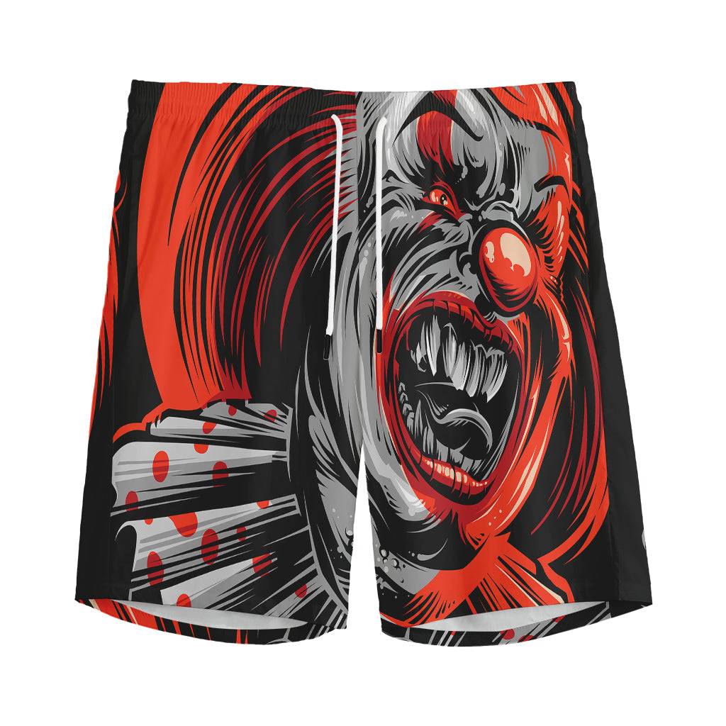 Evil Clown Print Men's Sports Shorts