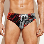 Evil Clown Print Men's Swim Briefs