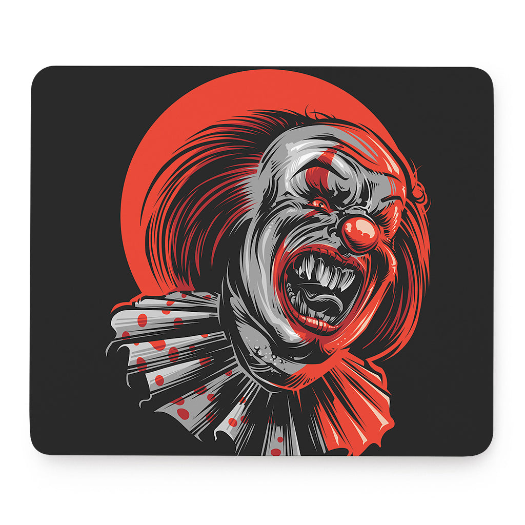 Evil Clown Print Mouse Pad