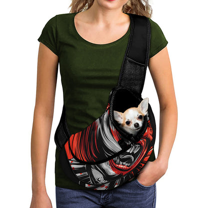 Evil Clown Print Pet Sling Carrier