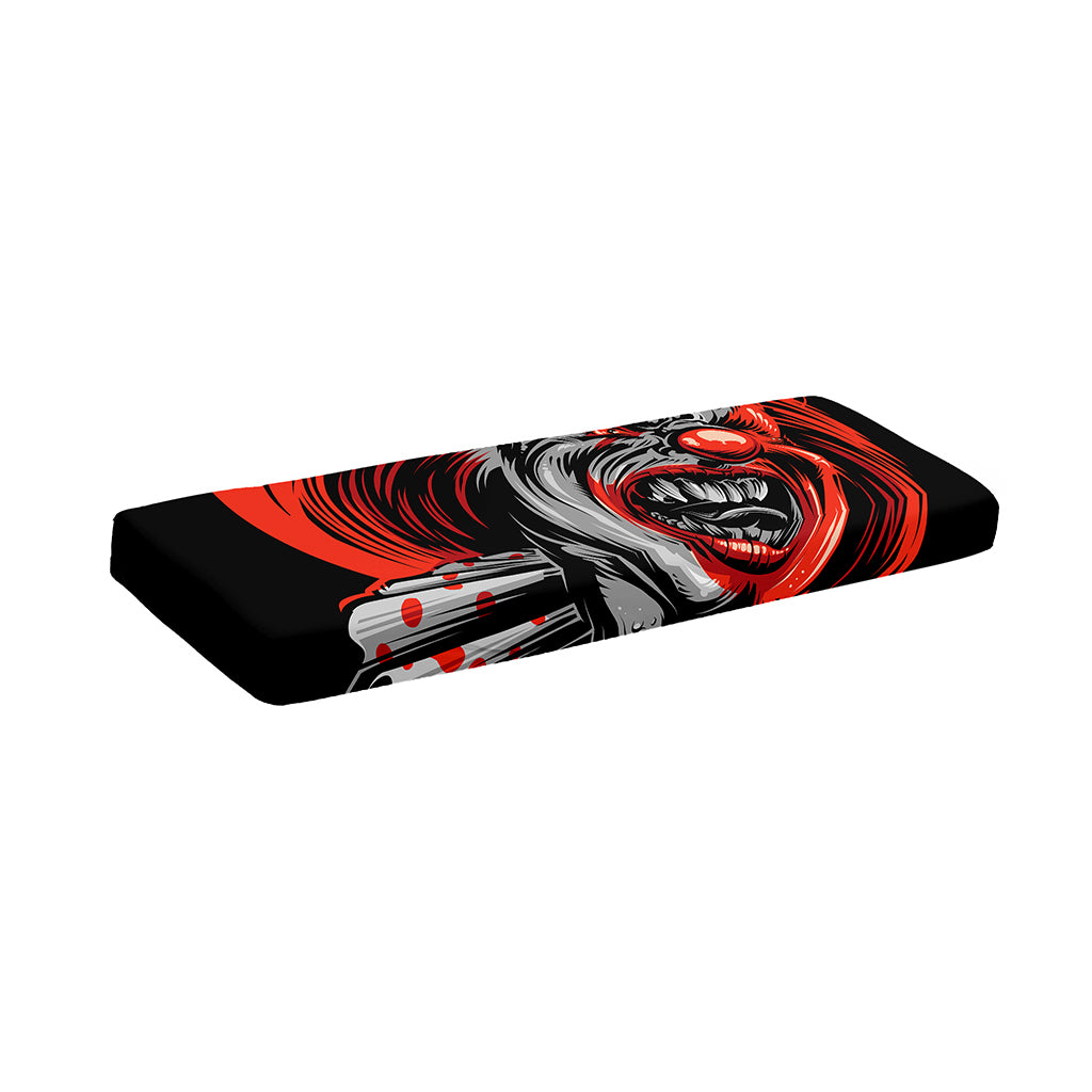 Evil Clown Print Piano Keyboard Cover