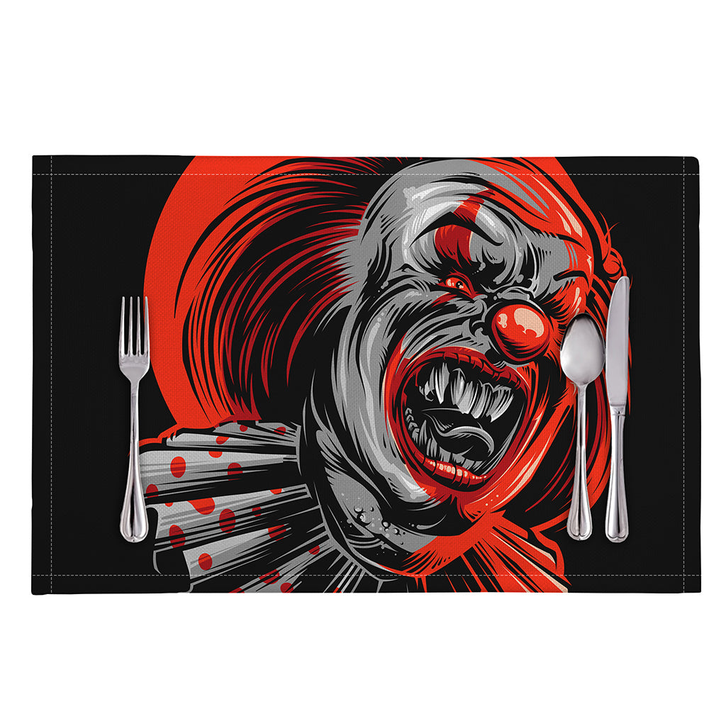 Evil Clown Print Placemat